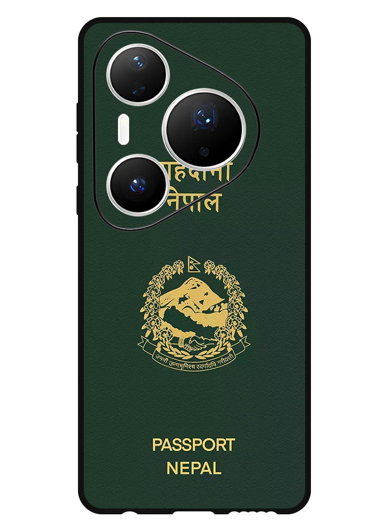 Theodor Case Compatible with Huawei Pura 80 Pro 6.8 Inch Protection Shockproof Bumper Cover Nepal Passport - Image 1