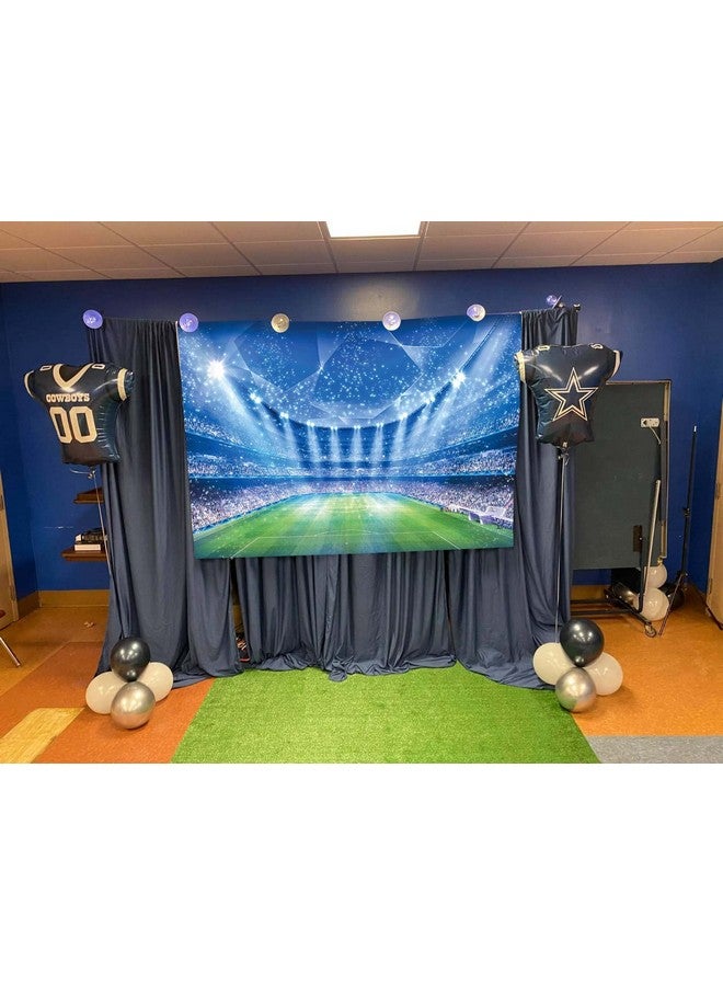 Cenven Soccer Field Backdrop Stadium Soccer Competition Fans Night Spotlight Background Adults Man Boy Birthday Party Football Match Wall Decorations Photo Shoot Props 7X5Ft - Image 4