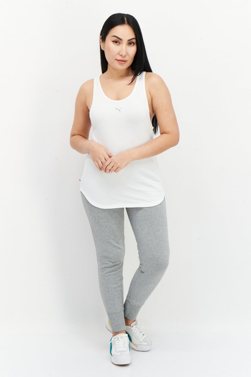 PUMA Women Sportswear Fit Sleeveless Training Tank Top, White - Image 2