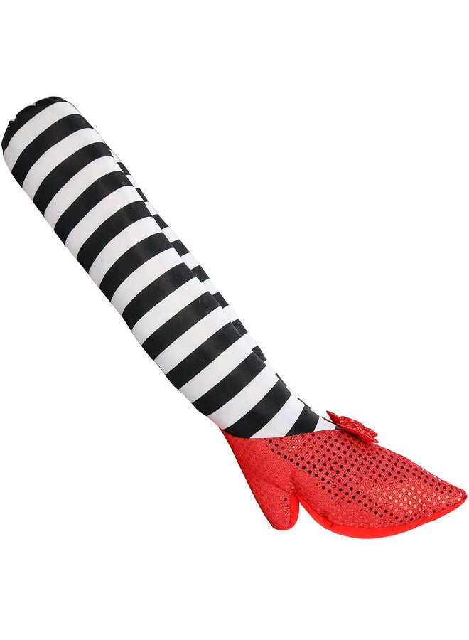 Skeleteen Wicked Witch Legs Prop - Crushed Witches Feet with Ruby Slippers Yard Decoration Props for Outdoor and Indoor - Image 3