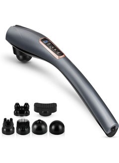 LENND Handheld Back Massager - Cordless Deep Tissue Percussion with 6 Interchangeable Nodes, 1 for Neck, Shoulder Joint Pain Relief  - Image 1
