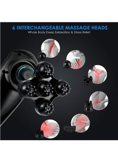 LENND Handheld Back Massager - Cordless Deep Tissue Percussion with 6 Interchangeable Nodes, 1 for Neck, Shoulder Joint Pain Relief  - Image 2