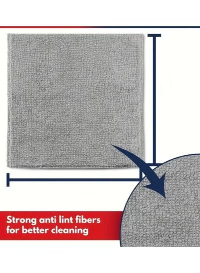 COYO Microfiber Ultra Absorbent Cleaning Cloth, Lint Free, Streak Free Cleaning Rag Towels for Washing Cars, Kitchen and Window, 32*32 CM, Grey, 12 Pack - Image 2