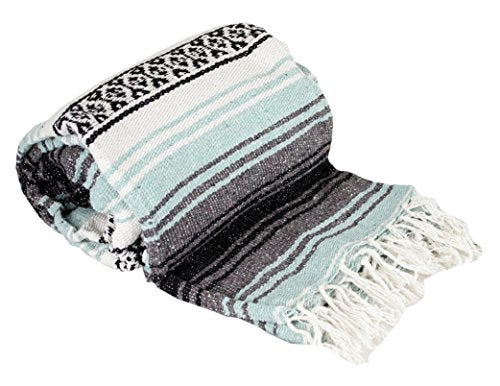 Canyon Creek Authentic Mexican Yoga Falsa Blanket (Sea Green) - Image 5