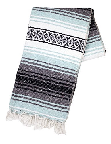 Canyon Creek Authentic Mexican Yoga Falsa Blanket (Sea Green) - Image 3