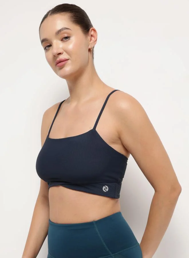 زيسي صدرية بيلاتس مضلعة طويلة – أسود سماوي