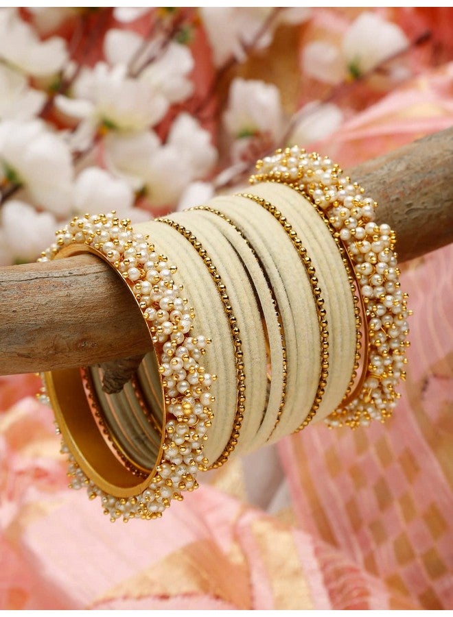 Shining Diva Fashion Latest Gold Plated Set of 23 Stylish Traditional Bangle for Women (12994b_2.6)