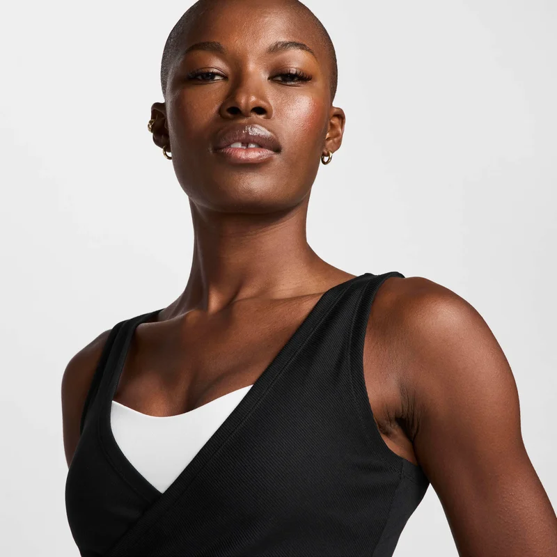 Nike Black Nike One Fitted Rib for Women | Best Price UAE