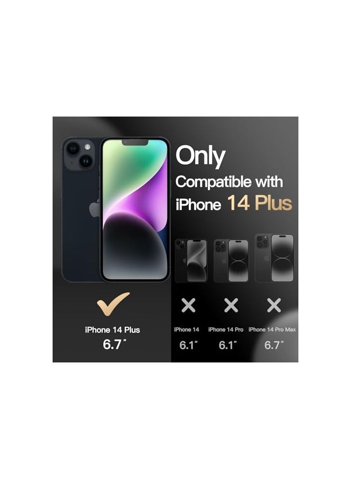 JETech Case for iPhone 14 Plus 6.7-Inch, Heavy Duty Dual-Layer Rugged Protection, Shockproof Protective Tough Phone Cover with Matte Back (Black) - Image 4