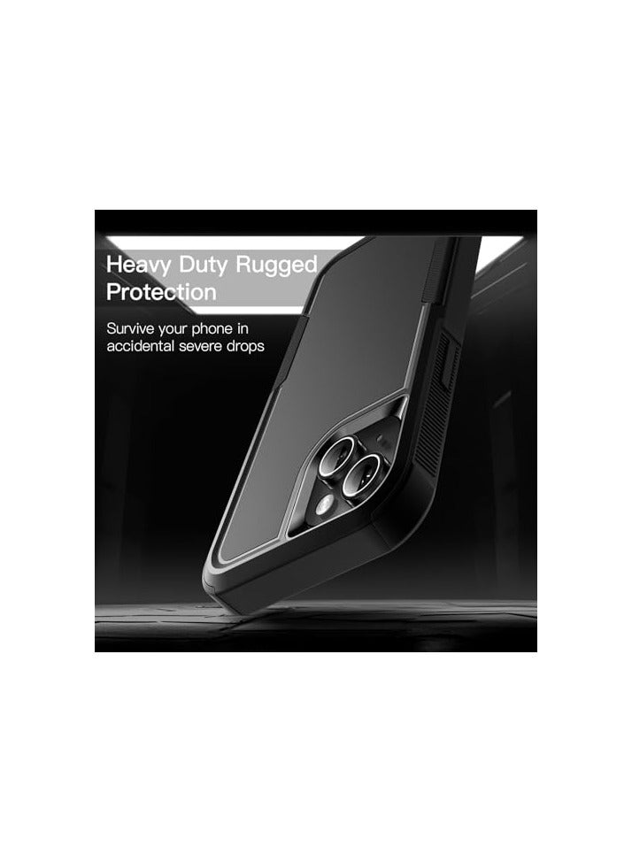 JETech Case for iPhone 14 Plus 6.7-Inch, Heavy Duty Dual-Layer Rugged Protection, Shockproof Protective Tough Phone Cover with Matte Back (Black) - Image 5