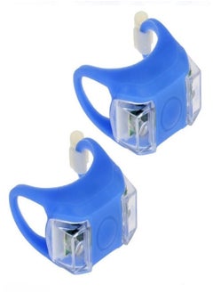 2 Pieces Bright Bike Lights Front Headlight Rear LED Tail Light with 3 Lightning Modes