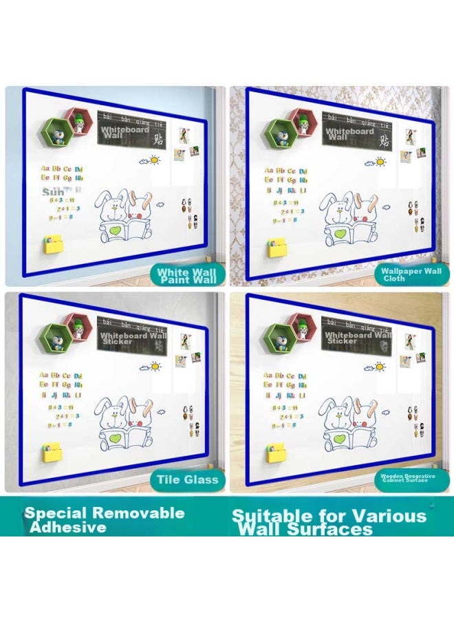 Fei Boshi 90*150cm Soft Whiteboard Wall Sticker, Removable, Magnetic, Small Whiteboard, Office Writing Board, Hanging Magnetic Blackboard, Erasable, Home Use, Children's Doodle Wallpaper - Image 4