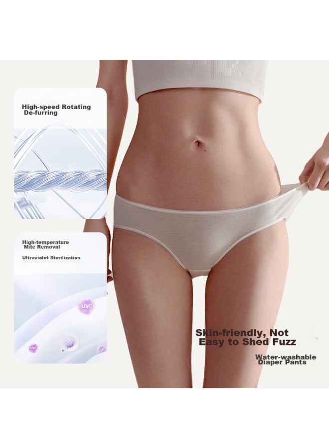 Ubras Disposable Cotton Mid-rise Travel Underwear For Business Trips, Portable, Maternity, Washless, Women's Panties, Youkesi Eco-friendly White Style *7 - Image 4
