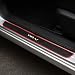 BOYOUS 4PCS PVC Soft Rubber Door Sill Protector AntiDirty Scuff Plate Cover Guard Sills Protector TrimWelcome Pedal Protect for Honda HRV HRV 2023 2024 2025 2026 - Image 2
