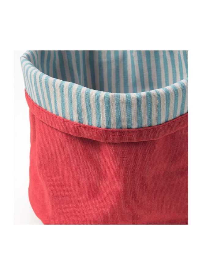 NIBEMINENT 2-Piece Polyester Storage Baskets Set Blue/Red/White - Image 3