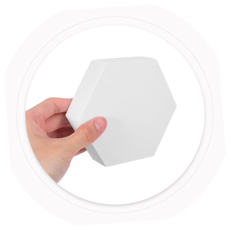 White Geometric Cube Photo Props 8pcs Durable Lightweight Backgrounds for Jewelry Cosmetics Crafts Flat Lay Desktop Photography - Image 5