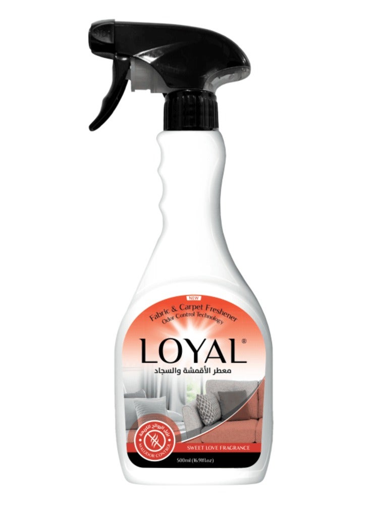 loyal عطر الحب الحلو من تكنولوجيا الأقمشة والسجاد - تقنية التحكم في الروائح - انتعاش يدوم طويلاً - 500 مل
