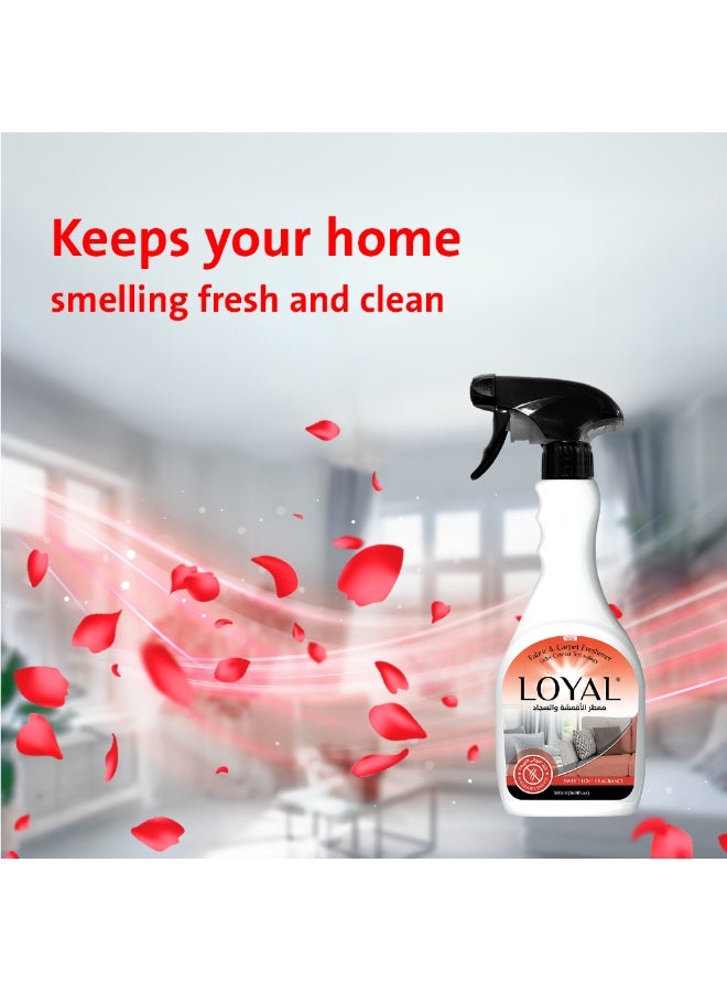 loyal Fabric & Carpet Technology Sweet Love Fragrance - Odor Control Technology - Long-lasting Freshness - 500 ml - Image 3