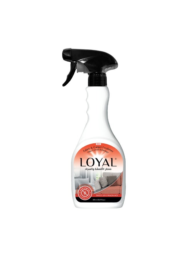 loyal Fabric & Carpet Technology Sweet Love Fragrance - Odor Control Technology - Long-lasting Freshness - 500 ml - Image 1
