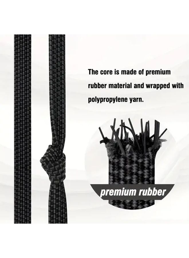 Heavy Duty Black Elastic Straps With Metal Hooks Adjustable 100cm 40in For Camping Tents Bicycles Trucks - Image 5