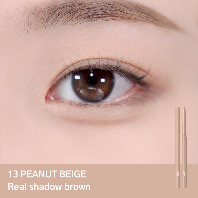 BBI@ BBIA BBIA Last Auto Gel Eyeliner 17 Color â€“ Multi-Use Longwear & Waterproof Mechanical Eye Liner Easy Drawing with Smooth Texture Smudge-Resistant Shadow & Glitter Vegan Korea Eye Makeup (13 PEANUT BEIGE) - Image 2