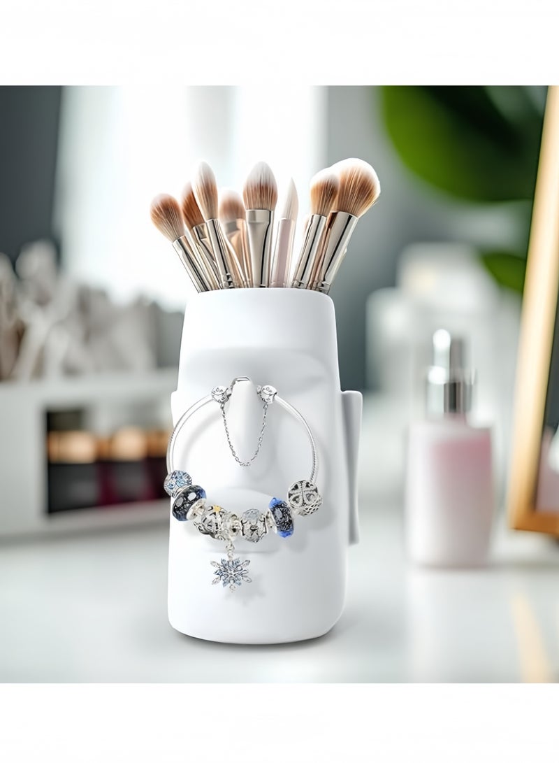 Pen Holder For Desk,Pencil Holder With Glasses Holder,Makeup Brush Holder,Desk Accessories,Office Decor,School Home Organizer - Image 3