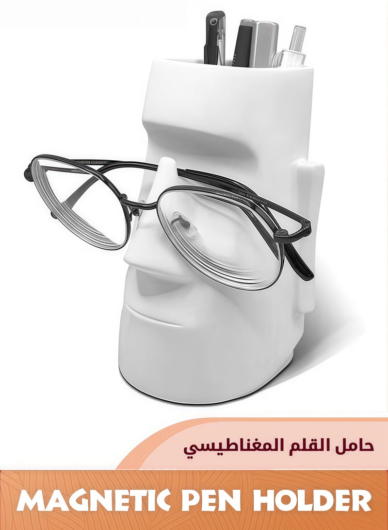 Pen Holder For Desk,Pencil Holder With Glasses Holder,Makeup Brush Holder,Desk Accessories,Office Decor,School Home Organizer - Image 1