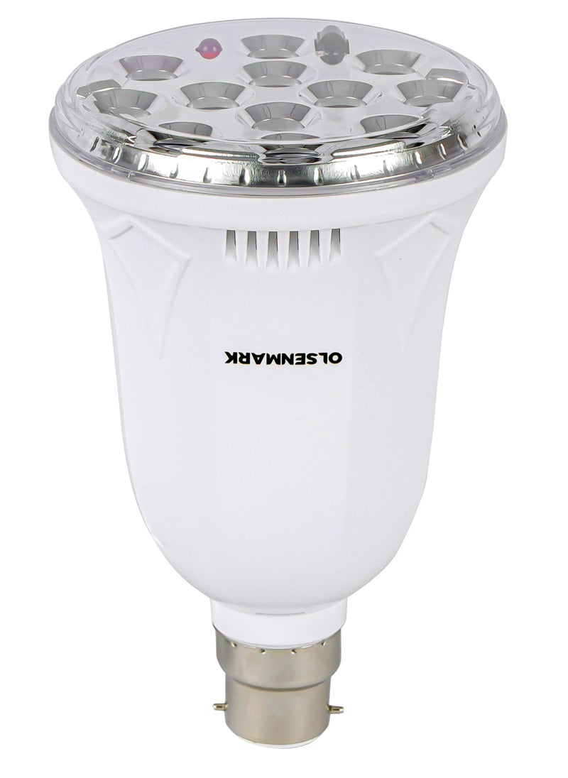 Olsenmark - Olsenmark Rechargeable LED Bulb- OMESL2838, Remote Control, Energy Efficient Light with 2.5 Hours Working, 20-24 Hours Charging, Perfect for Home and Office Use - Image 1