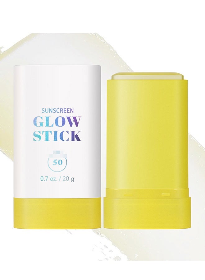 Sheloves Glow Stick, Glow Suncreen Stick,SPF 50 PA++++ Dry Oil Sunscreen Stick for Face & Body - Brightens & Hydrates for a Healthy Glow -Travel-Friendly - Image 1
