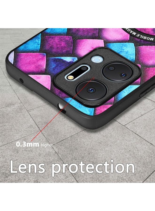 Green Tiger Case For Honor X7A Colored Drawing Leather Skin Magnetic Back Cover Phone Case - Image 4