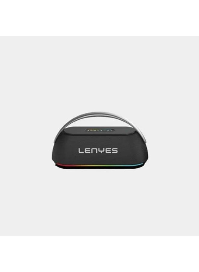 Lenyes S869 Rainbow Party Wireless Speaker – 300W Power, Dual Wired Mics, RGB Lights & Multi-Port Connectivity - Image 2