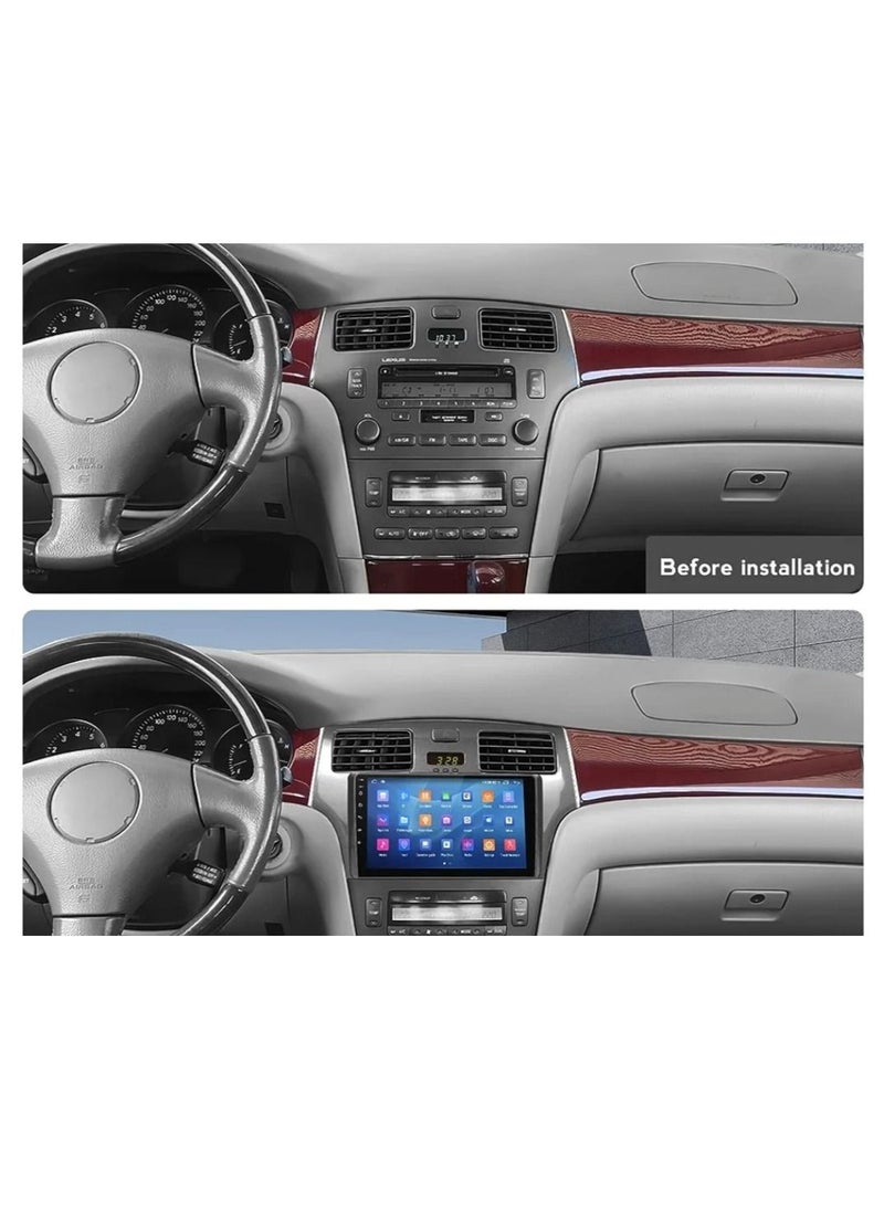 Vierex - Lexus ES250 ES300 ES330 2001 To 2006 Android Car Stereo Support Apple Carplay Android Auto Wireless Support Offline Online Map YouTube Radio Bluetooth AHD Camera Included - Image 1