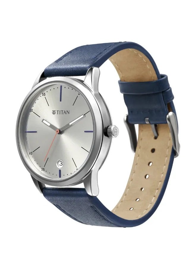 TITAN - Men's Analog Round Shape Leather Wrist Watch - 1806SL09 - 49.5 Mm - Image 1