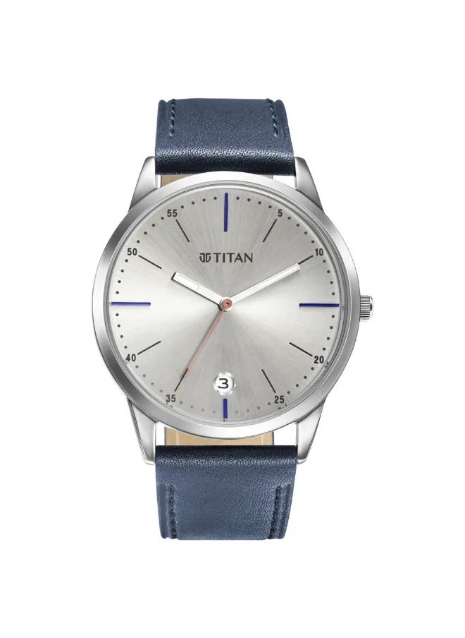 TITAN - Men's Analog Round Shape Leather Wrist Watch - 1806SL09 - 49.5 Mm - Image 1
