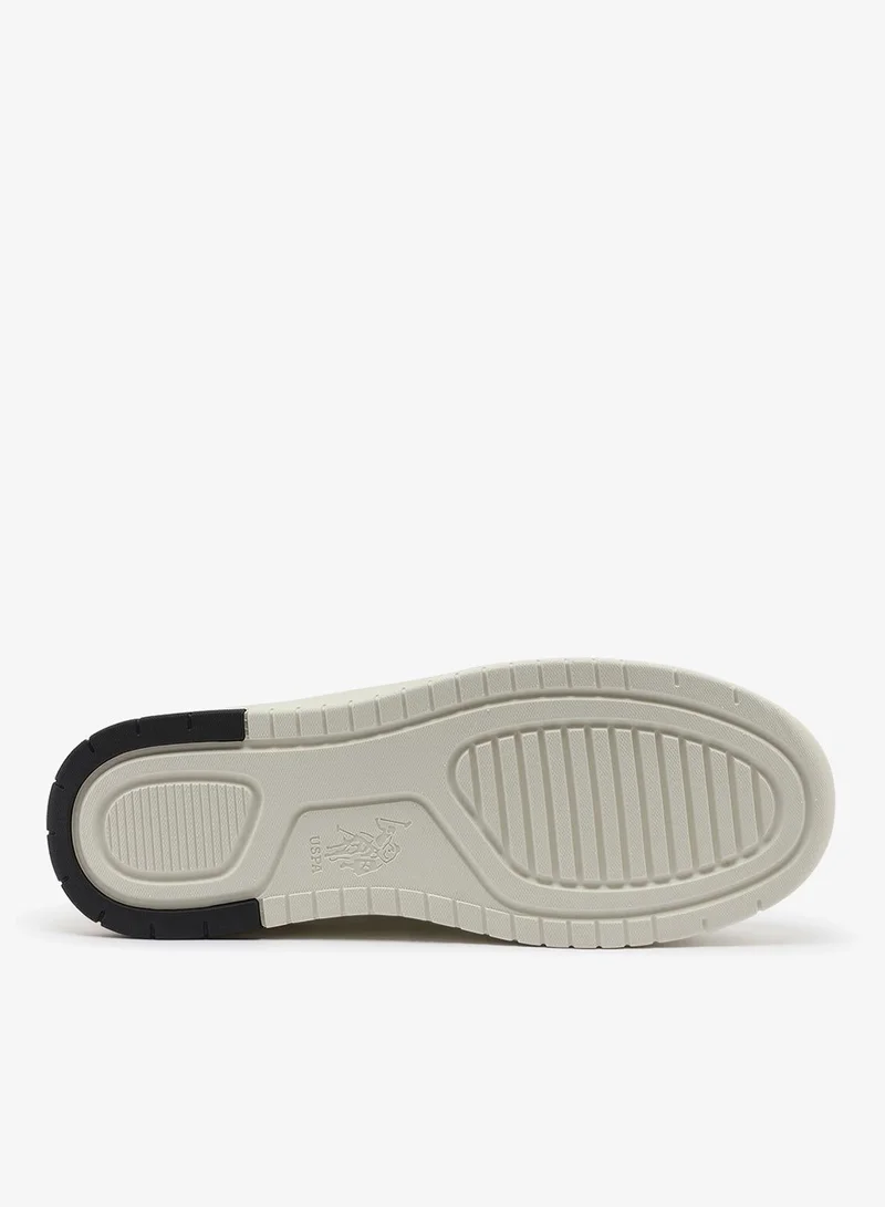 U.S. Polo Assn. white Men's White Sneakers - Lightweight, Breathable and Comfortable Shoes for Men | Best Price UAE
