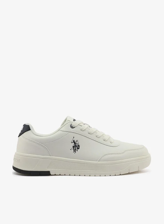 U.S. Polo Assn. Men's White Sneakers - Lightweight, Breathable and Comfortable Shoes