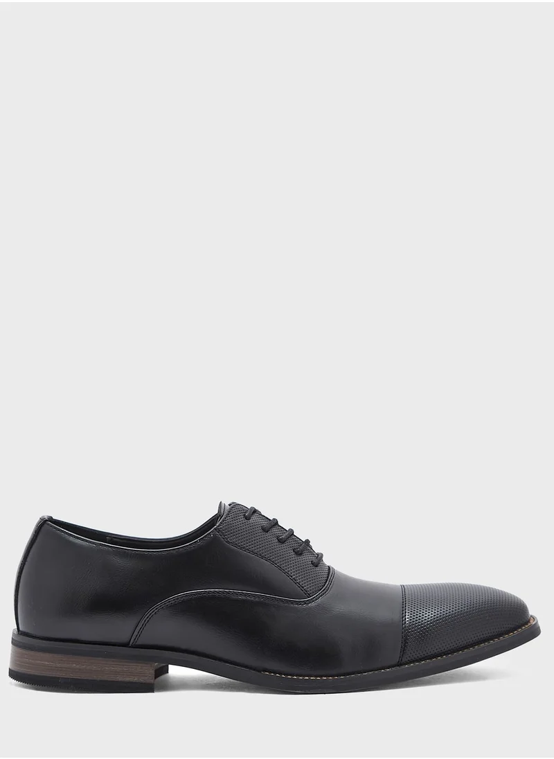 Robert Wood Perforated Toe Cap Oxford Lace Ups