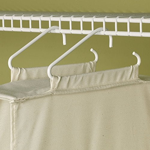 Household Essentials 311342 Hanging Closet Organizer | 3 Pocket Shelves | Natural Canvas - Image 5