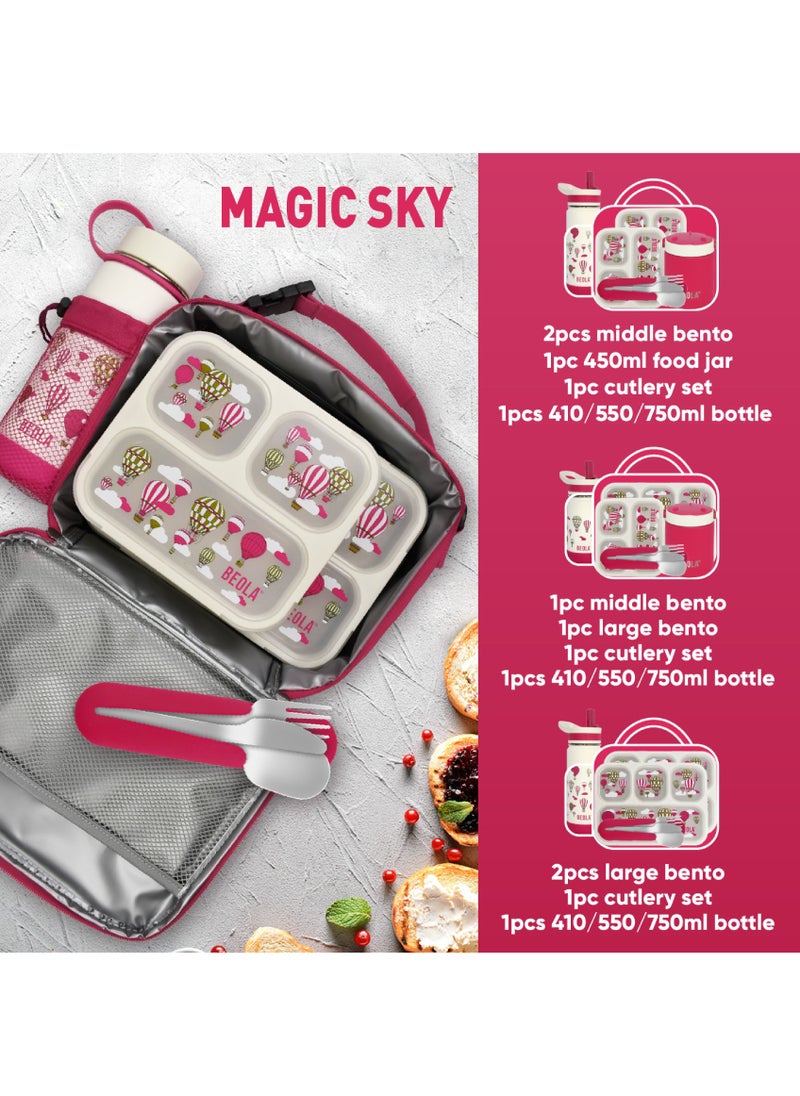 BEOLA Lunch Bag Insulated Lunch Box Carrier, Maroon  - Image 3