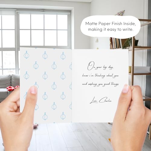 ALY LOU Funny Graduation Card – Punny Greeting Card for Congratulations, New Job, Promotion, New Home, College, Employee, Coworker, Friend, Him, Her | Blank Inside (I’m Not Crying, You’re Crying! So Proud of You! (Onions)) - Image 4
