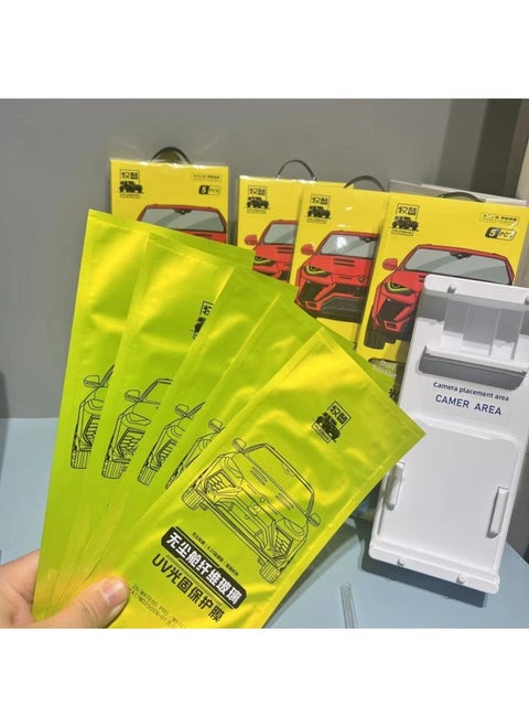 Mudeng Tempered Film UV Light Fixed Film 3D Curd Screen HD For Mate40pro For XiaomiOppo-Color:1 Box Of 5 Pieces And 5 Boxes Of Gift Machine-Dimensions:G01 Red Rice K40pro Etc