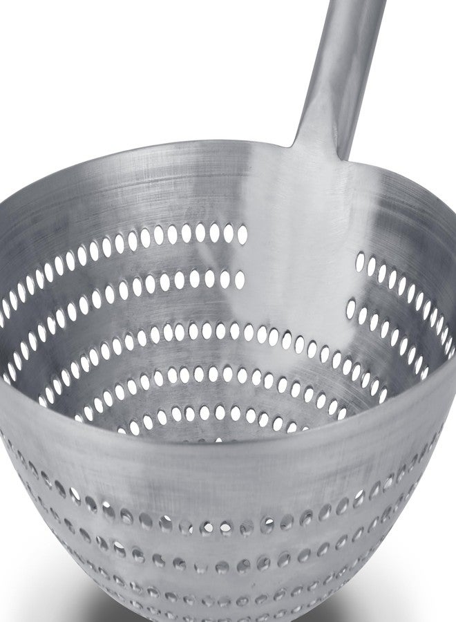 Craft Wok Large 11-Inch Stainless Steel Round Fry Basket with Stainless Handle Professional Deep Fry Strainer Durable Kitchen Skimmer for Cooking and Frying / 732W142SS - Image 4