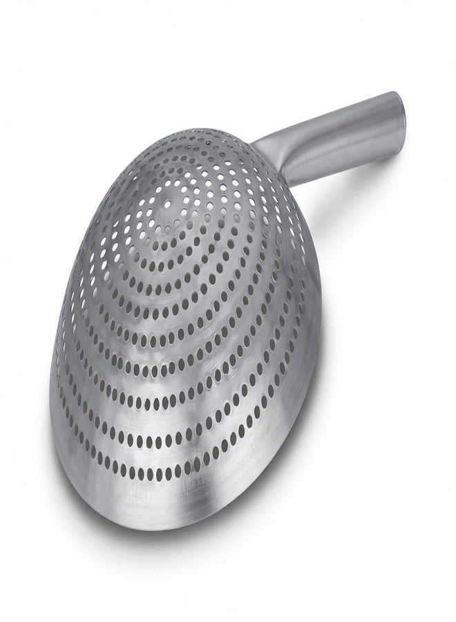 Craft Wok Large 11-Inch Stainless Steel Round Fry Basket with Stainless Handle Professional Deep Fry Strainer Durable Kitchen Skimmer for Cooking and Frying / 732W142SS - Image 3