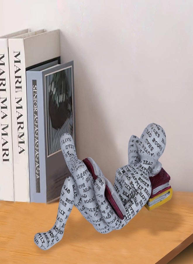 Dawbun Reading Women Figurine Home Decor Gold Thinker Statue Nordic Modern Abstract Art Sculpture Resin Figurines for Living Room Desk Table Bookshelf Shelf Office Desktop Decoration (Style 9) - Image 3