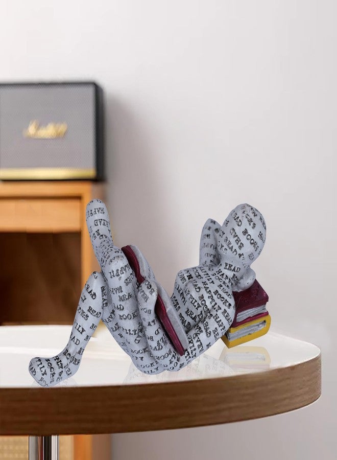 Dawbun Reading Women Figurine Home Decor Gold Thinker Statue Nordic Modern Abstract Art Sculpture Resin Figurines for Living Room Desk Table Bookshelf Shelf Office Desktop Decoration (Style 9) - Image 5