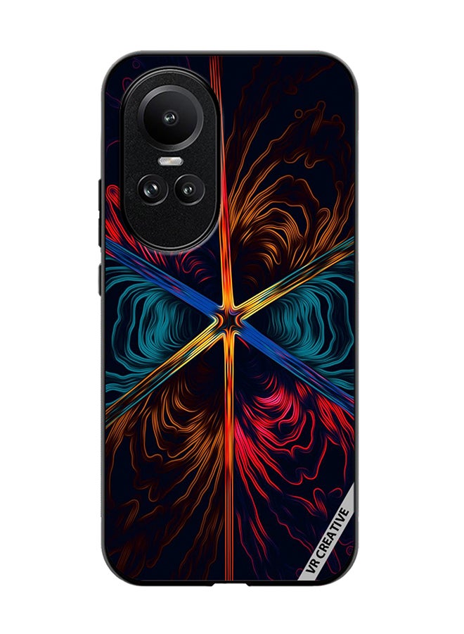 VR CREATIVE Protective Case Cover For Oppo Reno 10 Pro Flower Design Multicolour - Image 1