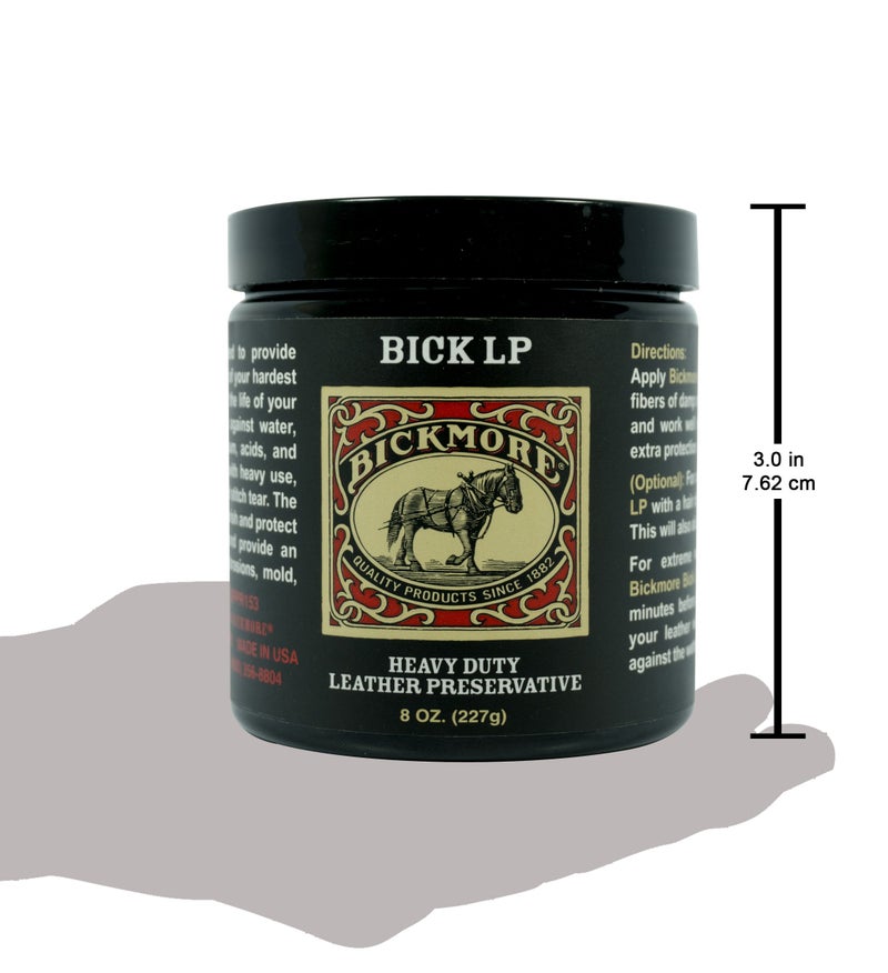Bickmore Heavy Duty Leather Conditioner, Scratch Repair - LP 8oz | Preservative, Protector & Restorer Balm for Dry, Cracked, Scratched Leather | Made in USA - Image 5