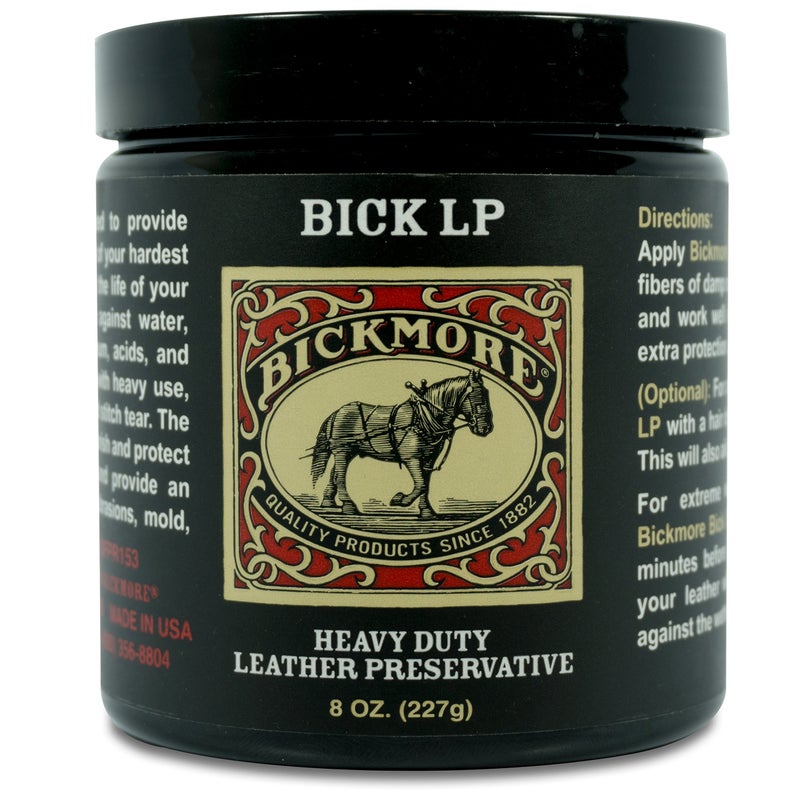Bickmore Heavy Duty Leather Conditioner, Scratch Repair - LP 8oz | Preservative, Protector & Restorer Balm for Dry, Cracked, Scratched Leather | Made in USA - Image 1