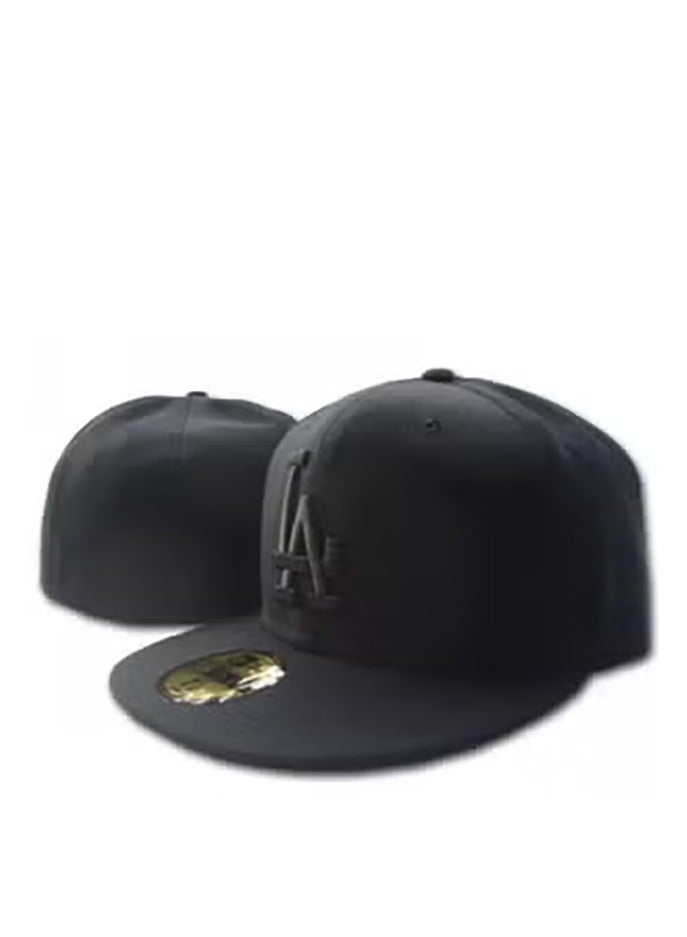 NEW ERA MLB Los Angeles Dodgers All-Black Flat-Brim Baseball Cap-60.6cm
