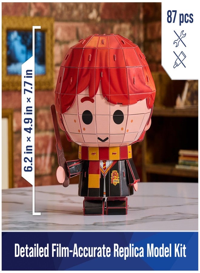 4D Build, Harry Potter Ron Weasley 3D Puzzle Model Kit 87 Pcs | Harry Potter Gifts Desk Decor | Building Toys | 3D Puzzles for Adults & Teens 12+ - Image 2